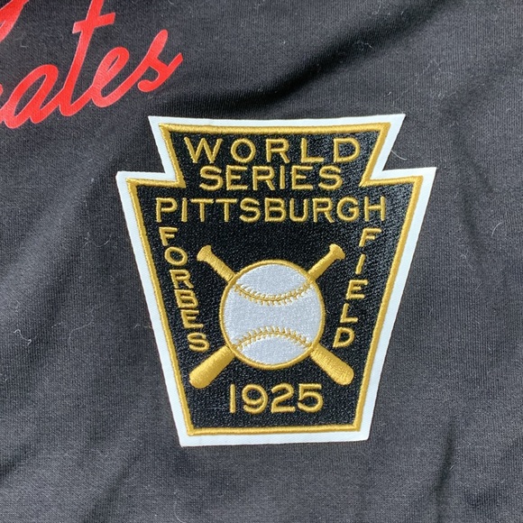 Men's Pittsburgh Pirates Pro Standard Black Championship Pullover Hoodie - Picture 15 of 16